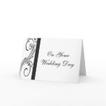 Black and White Second Wedding cards