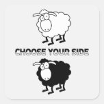 Black and white sheep stickers
