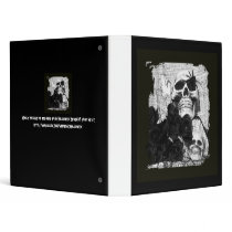 Black and White Skulls Avery Binder
