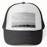 Black and White Sky Posts Mesh Hat