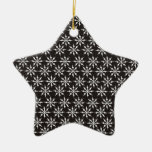 Black and White Snowflakes Ornaments