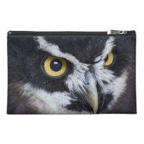Black and White Specacled Owl Travel Accessories Bag