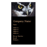 Black and White Specacled Owl business cards