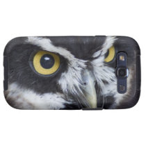 Black and White Specacled Owl Galaxy SIII Case