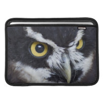 Black and White Specacled Owl Sleeves For MacBook Air
