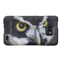 Black and White Specacled Owl Samsung Galaxy Cases