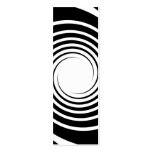 Black and White Spiral Design. Business Card Templates