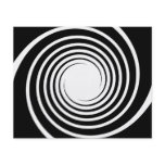 Black and White Spiral Design. Personalized Flyer