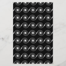 Black and White Spiral Swirl Pattern. Flyers