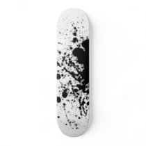 black and white splatter skate board skateboards