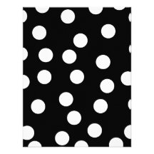Black and White Spotty Design. Custom Announcement