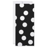 Black and White Spotty Design. Rack Card Template