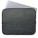 Black and White Spotty Laptop Sleeve 15"