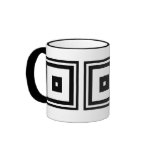 Black and White Squares mugs