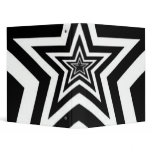 Black and White Star Binder