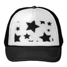 Black and white star hat