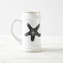 Black and white starfish mugs by marcya7 Black and white starfish mugs