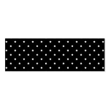 Black and White Stars Pattern. Business Card Template