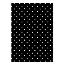 Black and White Stars Pattern. Business Cards