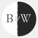 Black and White Sticker stickers