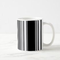 Black and White Stipes Mug