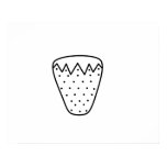 Black and white strawberry poster posters
