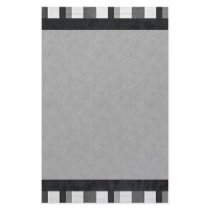 Black and White Stripe Border Stationery