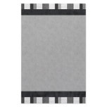Black and White Stripe Border Stationery