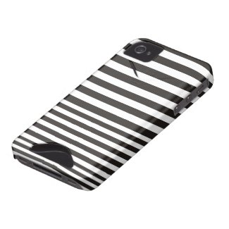 Black and white stripe pattern ID iPhone 4 4S case casematecase