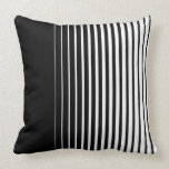 Black and White Stripe Pattern Pillow