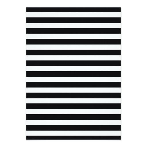 Black and White Striped Bridal Shower Invitation