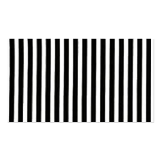 Black and white striped business card (back side)
