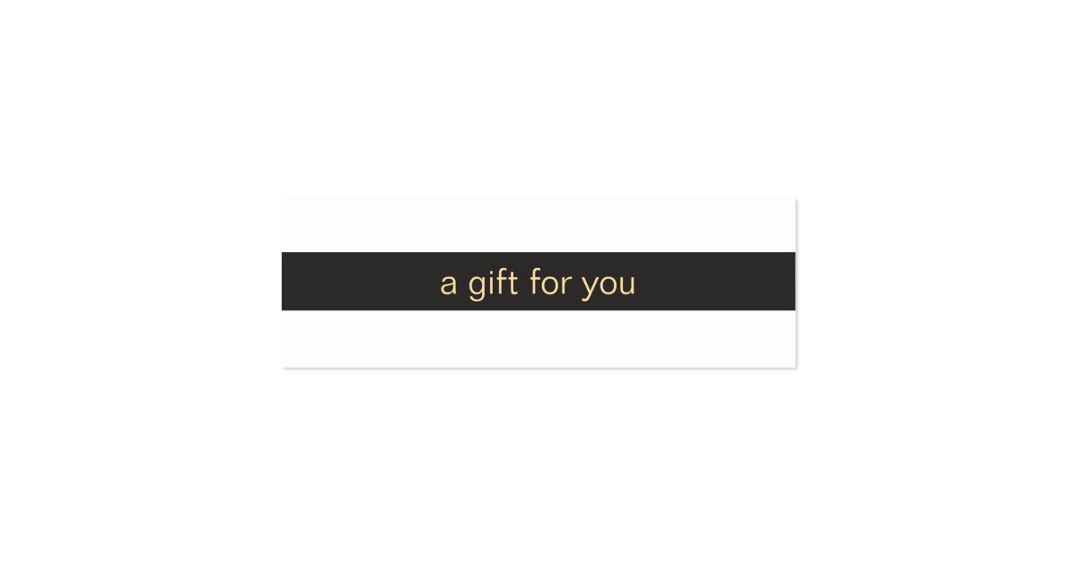 Black and White Striped Gift Card | Zazzle