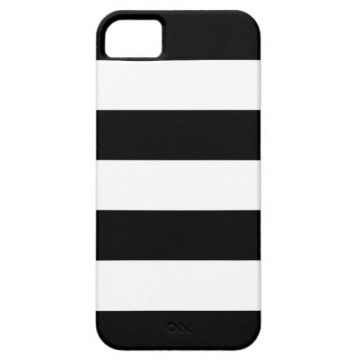 Black and White Striped iPhone 5 Case Zazzle