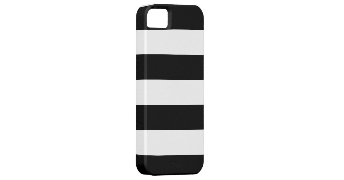 Black and White Striped iPhone 5 Case Zazzle