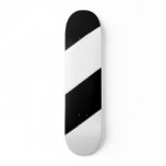 Black and White Striped Skateboard