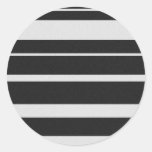 Black and White Striped Stickers