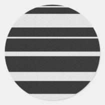 Black and White Striped Stickers stickers