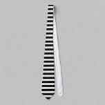 Black and White Striped Tie ties