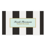 Black and White Stripes Boutique Business Card