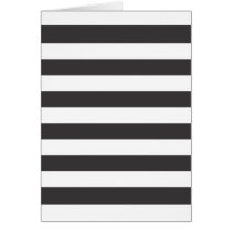 Black and White Stripes Card