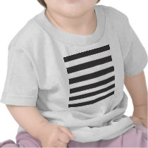 Black and White Stripes Infant Tee Shirt