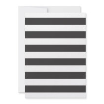 Black and White Stripes Invitation