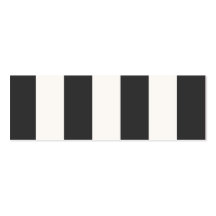 Black and White Stripes Mini Profile Card Business Card Templates