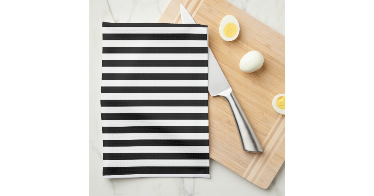 Black and White Stripes; Striped Hand Towels Zazzle