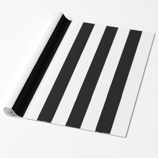 Black and White Stripes Wrapping Paper