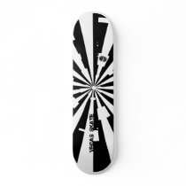 Black and white sunburst deck skateboards by vegasskate Black and white sunburst deck skateboards