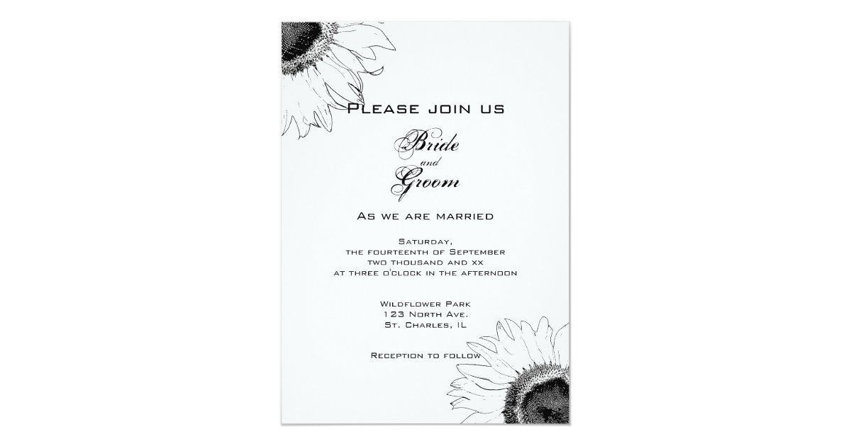 black and white wedding cards