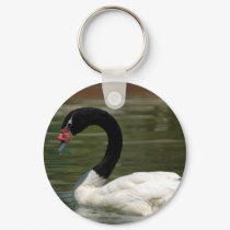 Black and White Swan Keycahin keychains
