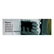 Black and White Swiped Abstract Painting Printed Business Card Templates
